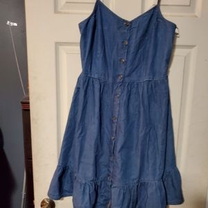 Denim babydoll sundress